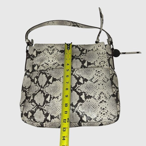 Margot Snakeskin Pattern Shoulder Bag With Adjustable Strap - Picture 3 of 10